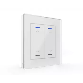 MDT BE-GTL20W.A1 Pulsador de cristal II Light 2 canales RGB-W blanco persiana/estor