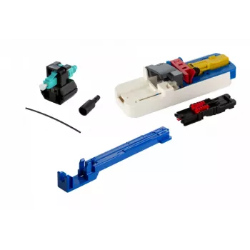 METZ CONNECT BTR NETCOM 1509MAJO002C-F Conector de fibra óptica LC/PC, OM3/OM4 multimodo, pack de 20