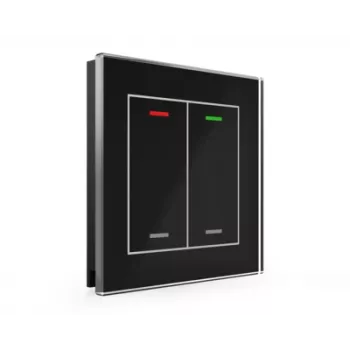 MDT Glass Push-button II Light 2 canales RGBW Negro BE-GTL20S.01S