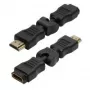LogiLink adaptador HDMI en ángulo 270° conector macho HDMI a conector hembra HDMI 4K Negro