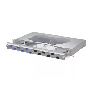 METZ CONNECT panel de parcheo de empalme de fibra óptica 6xLC-D OS2 1U montaje en rack 1504697406-F