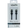 PowerRay USB-C a Lightning cable de datos y carga trenzado MFi 1,2m Negro PR-DCCL120TBK