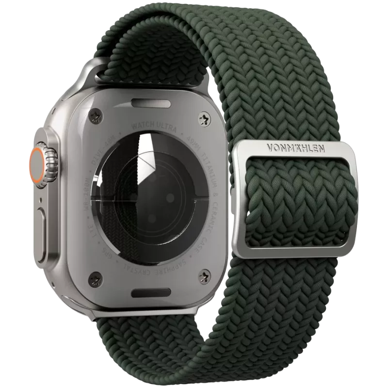 VONMÄHLEN Loop tejido para Apple Watch 40/41/42mm, Oliva