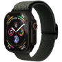 VONMÄHLEN Woven Loop para Apple Watch 40/41/42mm, Oliva Negro