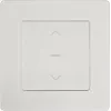 PowerRay PR-SCS-01 interruptor de persiana táctil inteligente WiFi, marco de cristal Blanco