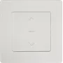PowerRay PR-SCS-01 interruptor de persiana táctil inteligente WiFi, marco de cristal Blanco