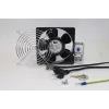 IT-BUDGET set completo ventilador para armario IT con termostato - 160 m³/h de caudal de aire - 230 V - 1 ventilador, rejilla de protección, cable, termostato, tornillos (90ITBLUESET1T)