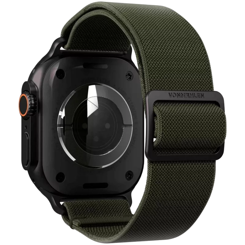 VONMÄHLEN Classic Nylon Loop 40, 41, 42mm talla única, Olive Black