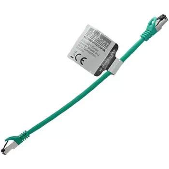 IT-BUDGET cable de parcheo premium de cobre macizo - Flex AWG 26 - Cat.8.1 - 2000 MHz - libre de halógenos - PoE+ - 40 Gbit - verde - 0,25 m (90ITBFLEX81PK025GR)