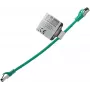 IT-BUDGET cable de parcheo premium de cobre macizo - Flex AWG 26 - Cat.8.1 - 2000 MHz - libre de halógenos - PoE+ - 40 Gbit - verde - 0,25 m (90ITBFLEX81PK025GR)