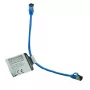 IT-BUDGET Cat.8.1 Slim cable de parcheo Ethernet, S/FTP, 40Gbps, 2000MHz, LSZH, PoE+, azul, 0,5m 90ITBSLIM81PK050B