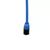 IT-BUDGET Cat.8.1 Slim cable de parcheo Ethernet, S/FTP, 40Gbps, 2000MHz, LSZH, PoE+, azul, 0,5m 90ITBSLIM81PK050B