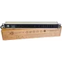 Liebernetz PDU para rack de 19 pulgadas 1U, 9x tomas C13, protección contra sobretensiones, aluminio, negro/plata (90LNSDL199KKSP)