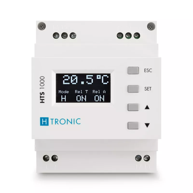 H-TRONIC HTS 1000 termostato para carril DIN -99°C a +850°C 1114690