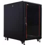 IT-BUDGET armario de red de 19 pulgadas SRK - 18U - 600x1000 mm - puerta de cristal/acero - premontado - negro (99ITB19SRK18610GSNM)