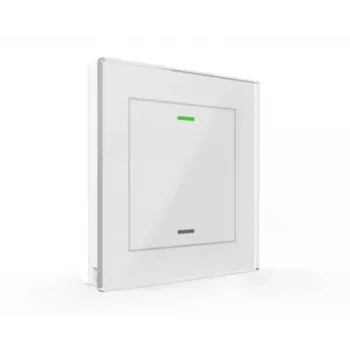 MDT BE-GTL1TW.01 Glastaster II Light 1-fach RGBW KNX pulsador de cristal, blanco