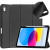 DIGISTOR HK drivego Funda para iPad 11.ª generación A16 2025 / 10.ª generación 2022 (11/10,9 pulgadas) con soporte para lápiz, pie plegable triple, auto Sleep/Wake, funda TPU flexible para iPad 10.ª gen/11.ª gen, negra
