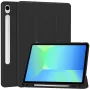 MRDISC Funda tipo flip para Samsung Galaxy Tab S10+ 5G, negra TPU MG-FLIPSGTSGB9SW
