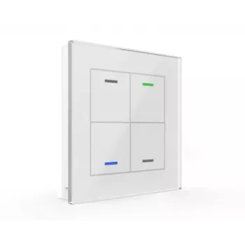 MDT BE-GTL40W.01 Glass Switch II Light 4-fach blanco