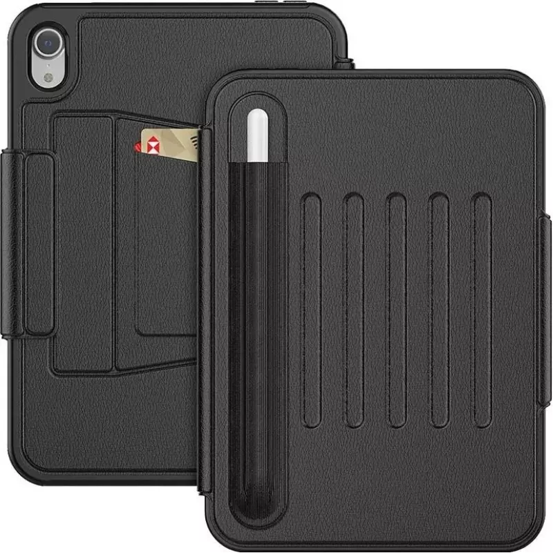 SEYMAC Funda para iPad 11.ª generación/10.ª generación 2025/2022 (11/10,9 pulgadas) A16, funda protectora antigolpes con cierre magnético automático Sleep/Wake, compartimentos para tarjetas, soporte multiángulo y soporte para lápiz, negra