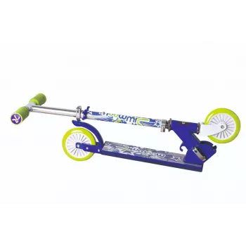MUUWMI KiddyScooter Racing Patinete de 3 ruedas, azul