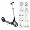 MUUWMI AU 566 Patinete de aluminio, turquesa, ruedas de 205 mm