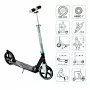 MUUWMI AU 566 Patinete de aluminio, turquesa, ruedas de 205 mm