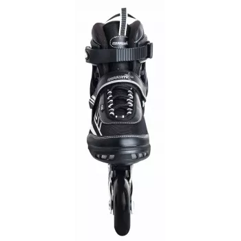 MUUWMI AU 442 patines en línea, talla EU 42, negro/blanco, rodamientos ABEC 7, ruedas de 80mm, chasis de aluminio