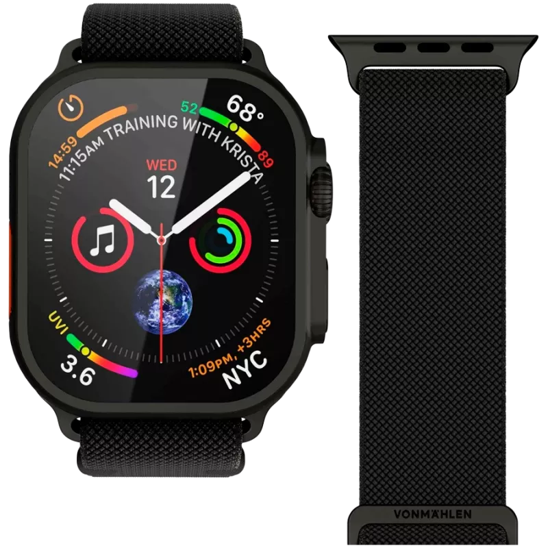 VONMÄHLEN Classic Nylon Loop 40, 41, 42mm talla única todos, negro