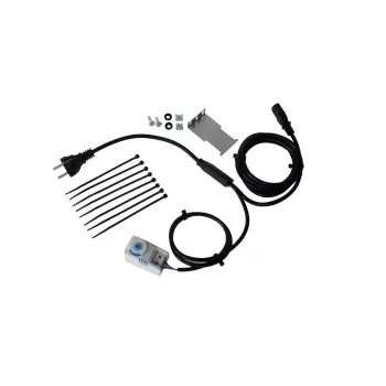 IT-BUDGET kit de montaje de ventilador con termostato, soporte, cable y material de montaje - ajustable 0-60°C (90ITBTKD180603KTH)