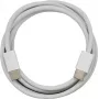 PowerRay Cable de datos y carga USB-C a USB-C, 60W PD, trenzado de nailon, 1m, Blanco, Bulk 4260357351156