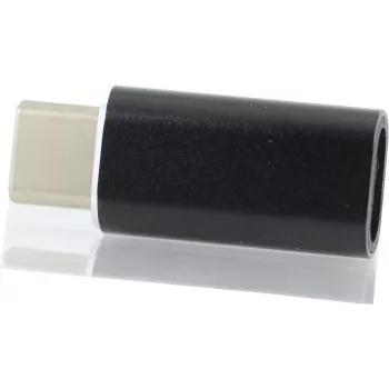 CYOO Adaptador Lightning a USB-C – Convertidor negro para carga y sincronización de datos (CY122090)