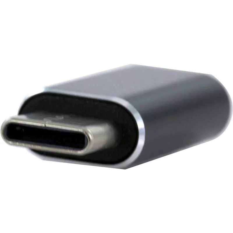 CYOO Adaptador Lightning a USB-C – Convertidor negro para carga y sincronización de datos (CY122090)