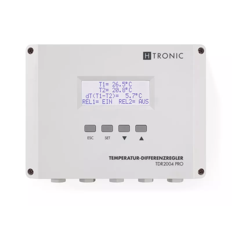 H-Tronic TDR 2004 PRO Regulador de diferencia de temperatura, -99 a +850 °C 1114770