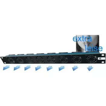 Liebernetz Unidad de ventiladores 19-SILENT - Salida horizontal - Caudal de aire 50 m³/h - 1U - 12V DC - Super silencioso 15 dB - Negro (90LN19LUE1HE8BRS)