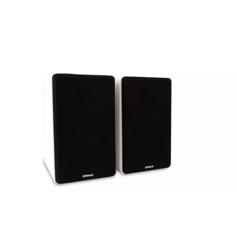 AUDIOBLOCK S-250 WS altavoz de estantería pasivo de 2 vías, par, blanco, 50 W RMS, 4 ohmios, bass-reflex AB2701-004