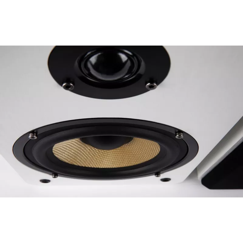 AUDIOBLOCK S-250 WS altavoz de estantería pasivo de 2 vías, par, blanco, 50 W RMS, 4 ohmios, bass-reflex AB2701-004
