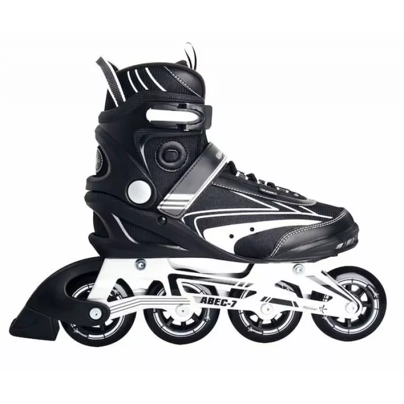 MUUWMI AU 444 patines en línea - negro/blanco, EU 44