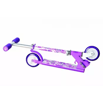 MUUWMI KiddyScooter Racing patinete infantil de 3 ruedas, rosa