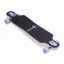 MUUWMI AU 560 Monopatín longboard compacto cruiser, rodamientos ABEC 7, ruedas LED, arce canadiense de 7 capas