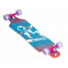 MUUWMI AU 560 Monopatín longboard compacto cruiser, rodamientos ABEC 7, ruedas LED, arce canadiense de 7 capas