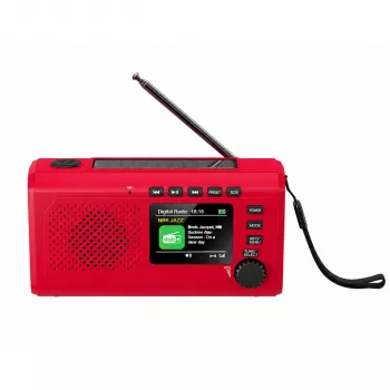 Reflexion TRA2757DAB+ Rojo Radio portátil DAB+ y FM con Bluetooth, USB, AUX, despertador