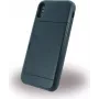CYOO Funda rígida Slid Style con compartimento para tarjetas para Apple iPhone X – Negro