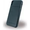 CYOO Funda rígida Slid Style con compartimento para tarjetas para Apple iPhone X – Negro