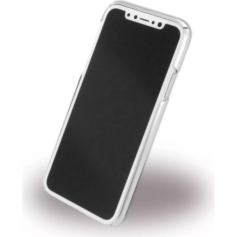 CYOO Funda Brushed Stand para Apple iPhone X / XS - Plata