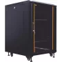 IT-BUDGET Armario de red de 19 pulgadas SRK - 12U - 600x800 mm - Puerta de cristal/acero - Flatpack - Negro (90ITB19SRK1268GSN)