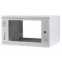 IT-BUDGET Caja de pared de 19 pulgadas T-STONE, 6U, 450 mm de profundidad, puerta de cristal, con cerradura, blanco (90ITBTSWV6545GW)