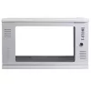 IT-BUDGET Caja de pared de 19 pulgadas T-STONE, 6U, 450 mm de profundidad, puerta de cristal, con cerradura, blanco (90ITBTSWV6545GW)
