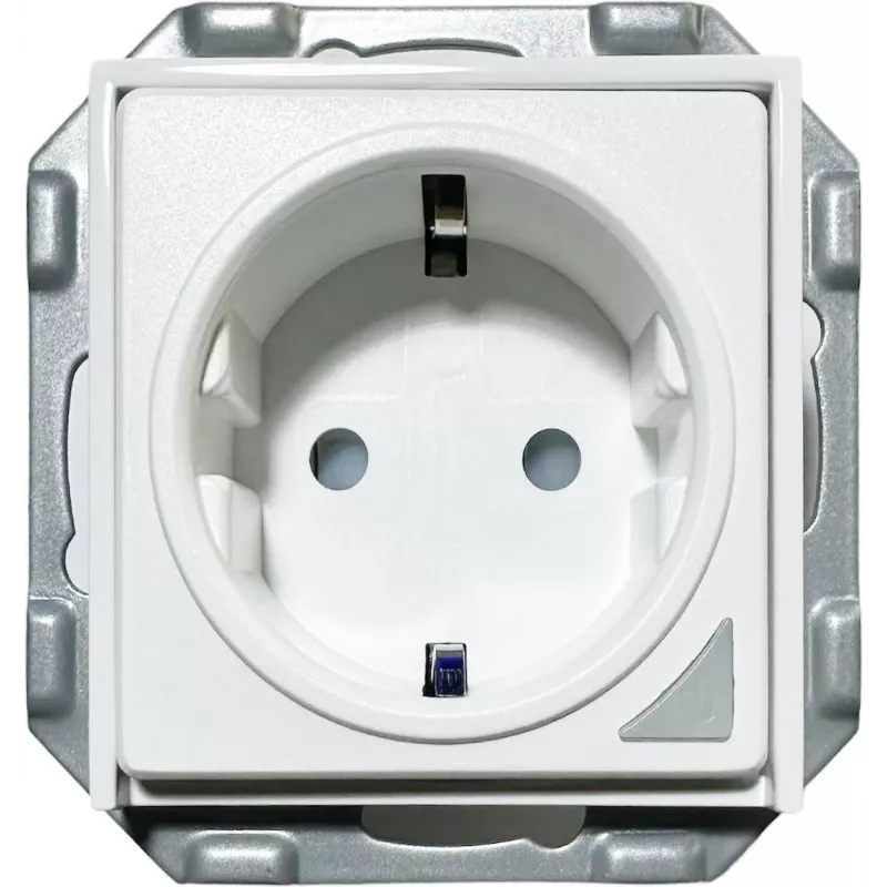PowerRay WiFi Enchufe inteligente PR-SSO-01, sin marco blanco, 16A, control por app y voz, tipo F