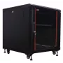 IT-BUDGET Armario de servidor de 19 pulgadas SRK - 12U - 600x1000 mm - Puerta de cristal/acero - premontado - Negro 99ITB19SRK12610GSNM